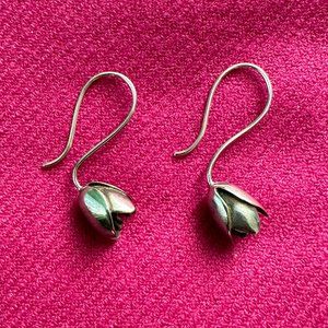 Sterling Silver Tulip Earrings